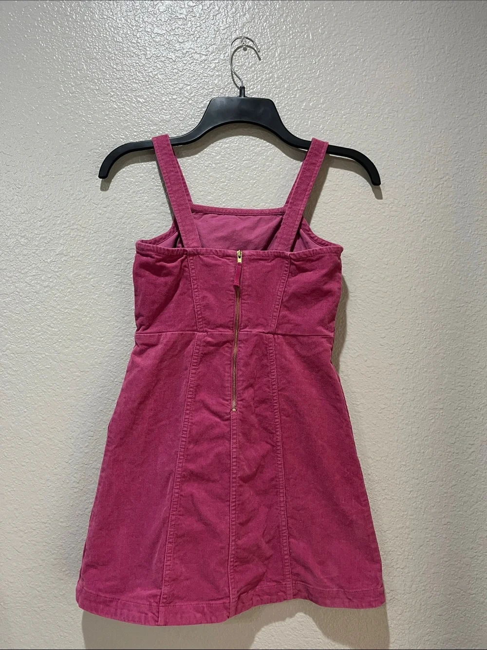 Crewcuts Raspberry Pink Corduroy Tank Dress Youth Girls Sz 10 Casual Boho Chic